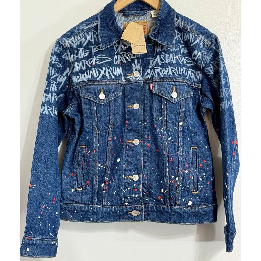 NEW Levis Limited Ed Handmaids Tale Ex-Boyfriend Denim Trucker Jean Jacket XS